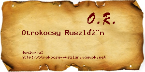Otrokocsy Ruszlán névjegykártya